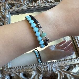 3 for $20 ✨Boho bracelet bundle - small BC Jade stone handmade woven bracelet